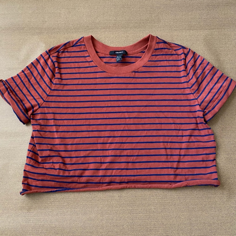 Forever 21 Stripped Crop Top